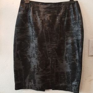 Finity Studio black leather Pencil skirt